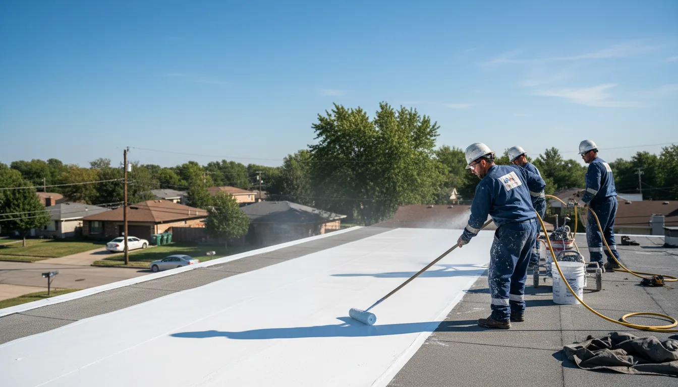 Commercial roof coating in Clayton, MO near me